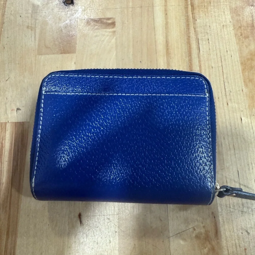Kate Spade Blue and Beige Polka Dot Interior Bag